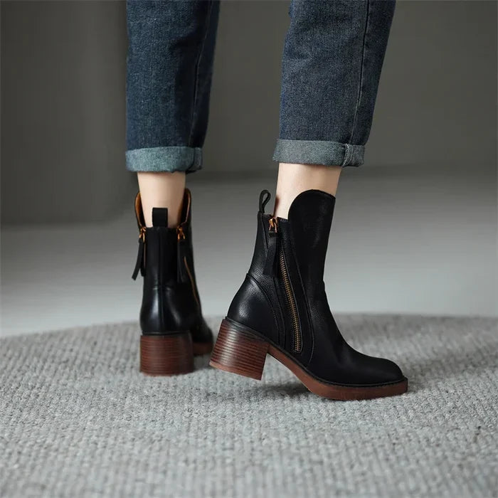Margaret™ Elegant Leather Boots