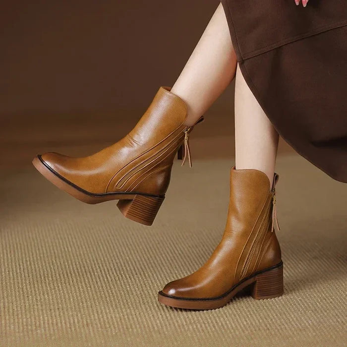 Margaret™ Elegant Leather Boots