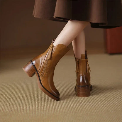 Margaret™ Elegant Leather Boots