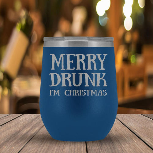 Merry Drunk I'm Christmas - Wine Tumbler-KaboodleWorld