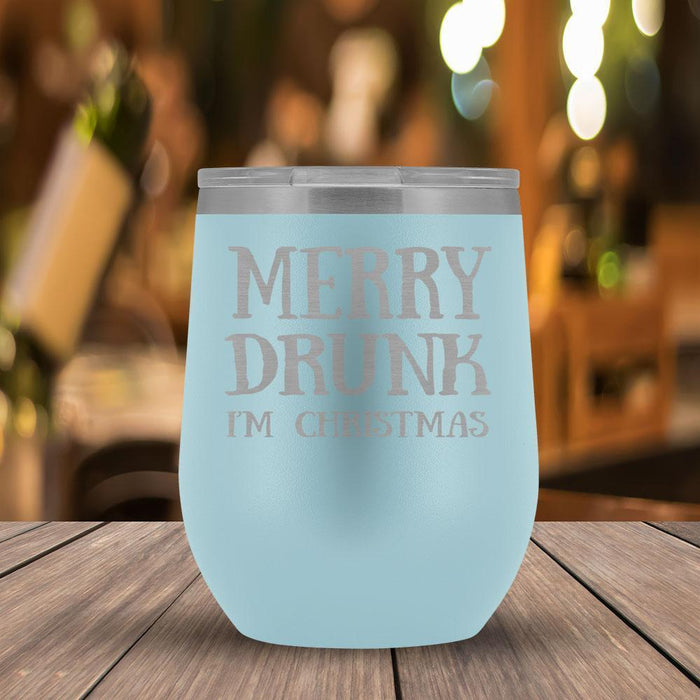 Merry Drunk I'm Christmas - Wine Tumbler-KaboodleWorld
