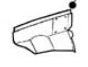 MGB-MB97R Wing Repair, Front Inner RH (w/Chrome Bumper)