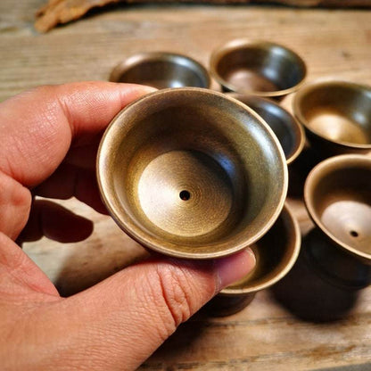 Offering Butter Lamps,1 Set of 7 Lamps - Tibetan Buddhist art, view 5