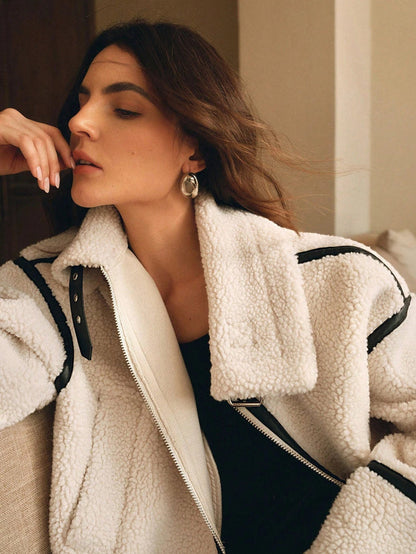 Renee | Women's Oversized Sherpa Jacket