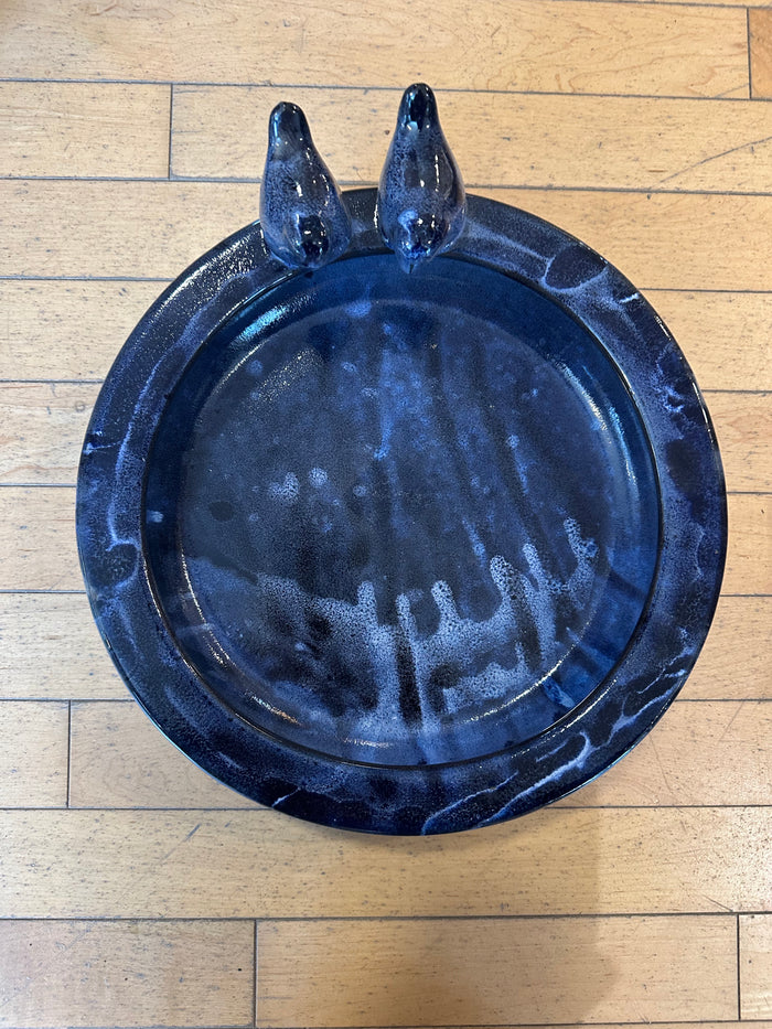 Round Ceramic Bird Bath