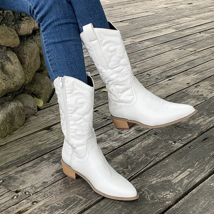 Sage™ Elegant Metallic Cowboy Boots