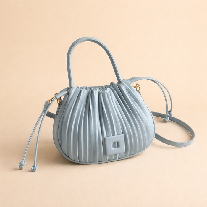 Sienna | Women’s Elegant Pleated Bucket Bag