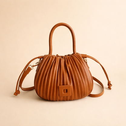 Sienna | Women’s Elegant Pleated Bucket Bag