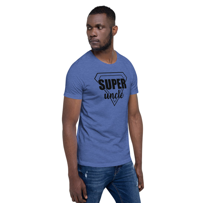 Fun uncle present idea shirt with superhero-inspired design