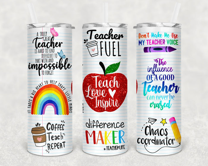 Teacher Life Stainless steel tumbler