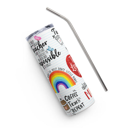 Teacher Life Stainless steel tumbler