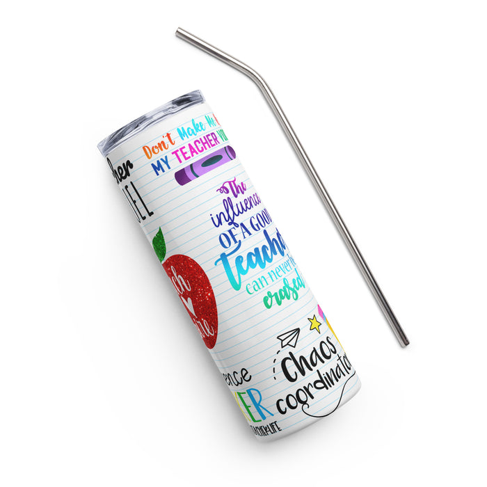 Teacher Life Stainless steel tumbler