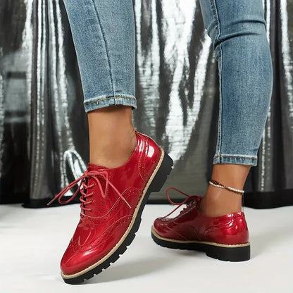 Teddy™ Glossy Brogue Orthopedic Shoes