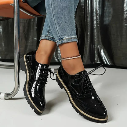 Teddy™ Glossy Brogue Orthopedic Shoes