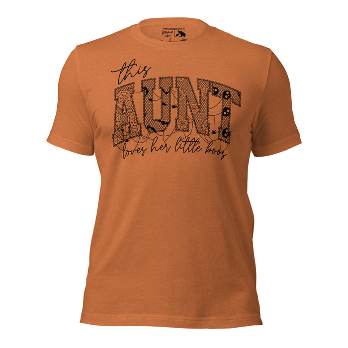 Halloween gift idea for Auntie t-shirt with playful ghost design