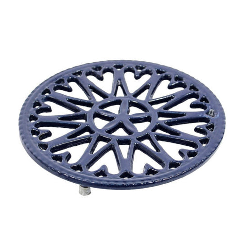 Trivet - Blue Sunburst