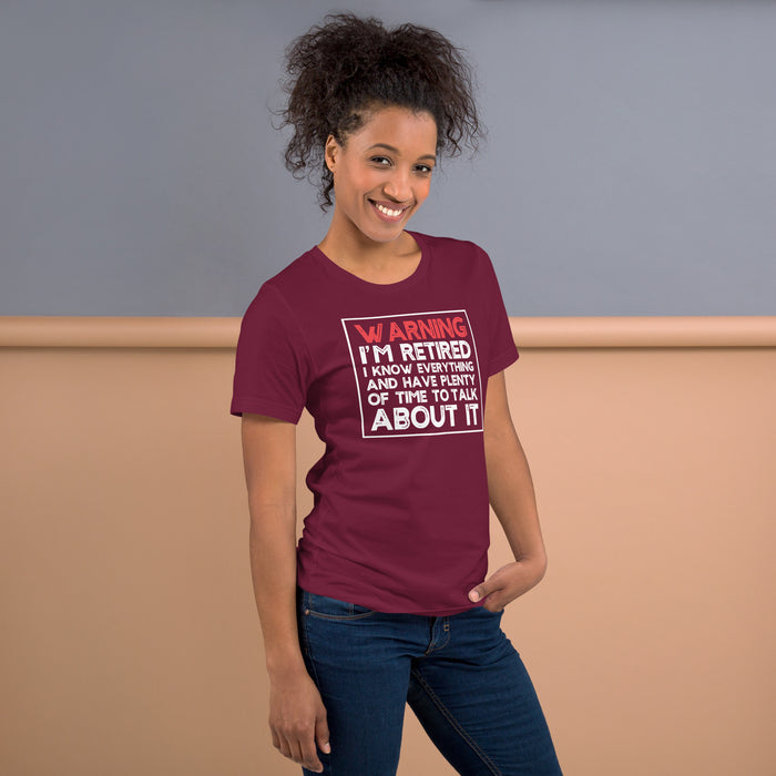 Sarcastic retirement shirt I’m retired and know everything