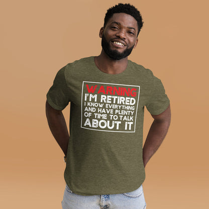 Retired know it all shirt funny retirement gift idea