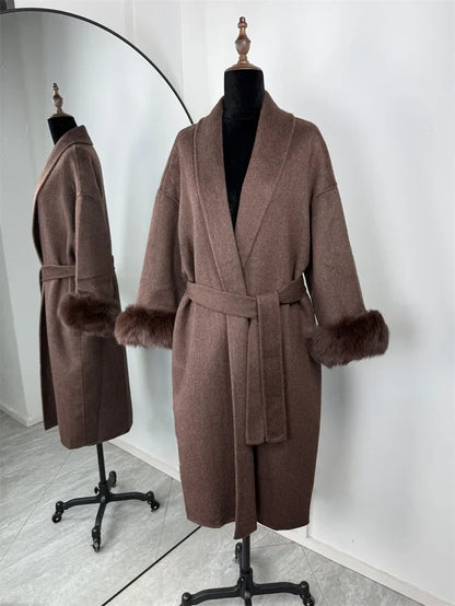 Coffee Long Overcoat / S(AU 8)